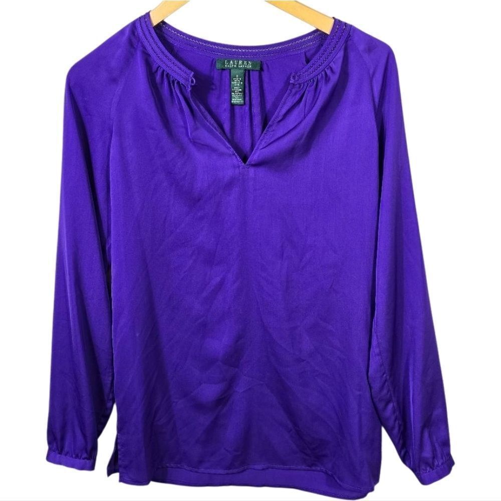 Polo‎ by Ralph Lauren Rich Purple Blouse